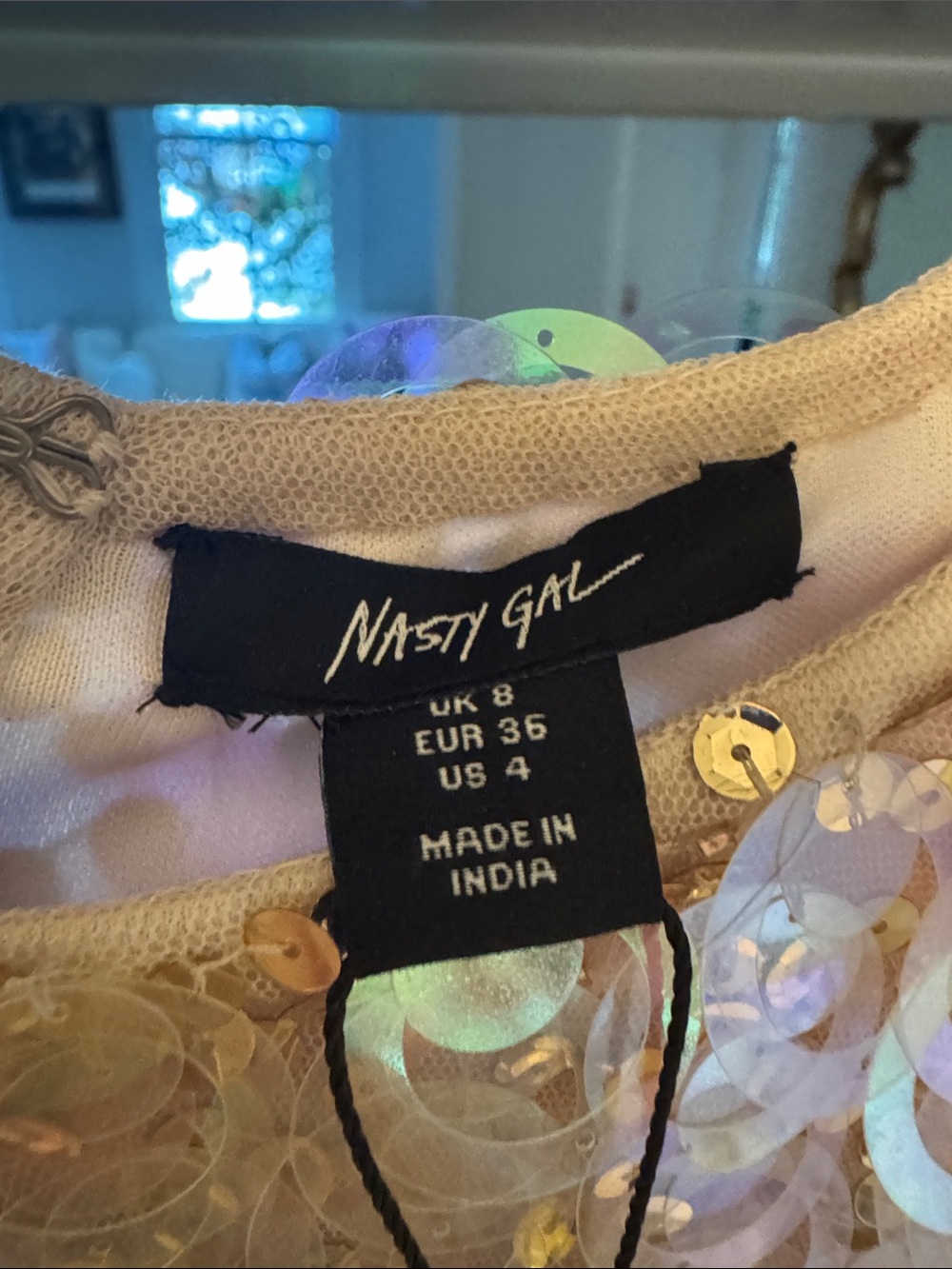 Nasty Gal Pink Iridescent Sequin Shift Dress - Picture 3 of 5
